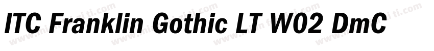 ITC Franklin Gothic LT W02 DmCn字体转换